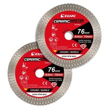 76Mm Diamond Cutting Disc, 2PC Super Thin Saw Blade, for Cutting Porcelain Grani