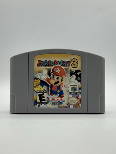Mario Party 3 Nintendo 64 Cartridge Only Slight Yellowing Tested