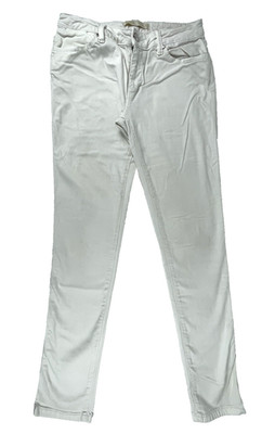 Zara Woman Premium Size EU 38 UK 10 Denim Z1975 Ivory White Skinny Jeans Stretch
