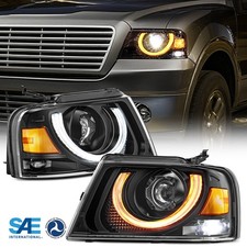 LED Headlight Assembly Parking Turning For 04-08 Ford F150 06-08 Lincoln Mark LT