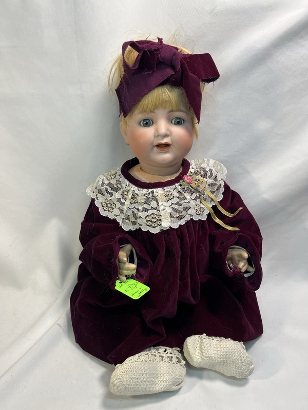 20” Antique German Doll Kammer Reinhardt Simon Halbig 126 Bisque Toddler Doll 