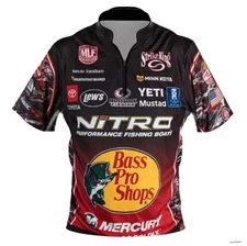 Custom Name Bass Strikeking Nitro Bass Fishing Bowling Jersey - Size S-5XL
