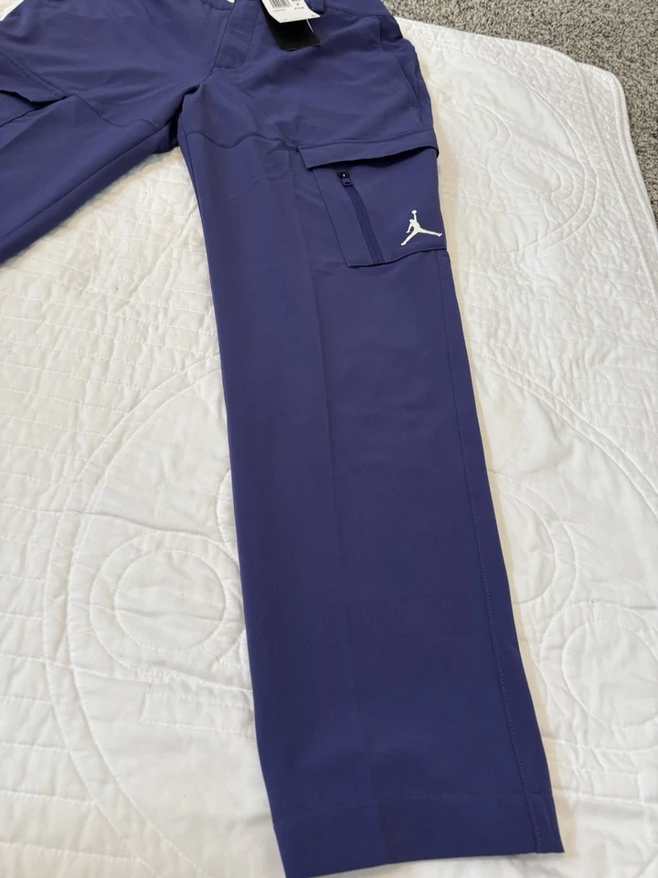 Pantalones de golf Nike Golf Air Jordan 33x32 ajustados repelentes púrpura DZ0542-502 NUEVOS CON ETIQUETAS $110 Foto 3 de 4