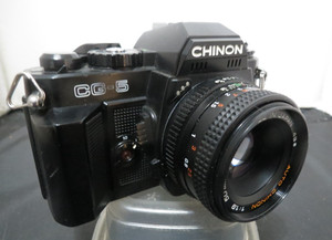 CHINON CG-5 35mm Film SLR Camera w/ Auto Chinon 1:1.9 50mm Lens