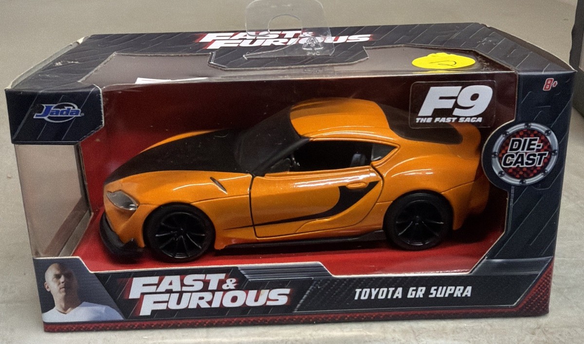 Toyota Gr Supra Orange With Black Stripes Fast and Furious 9 F9