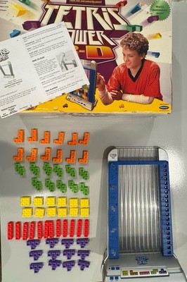 Vintage Tetris Tower 3-D 2003 Electronic Flashing Lights Game Radica Working