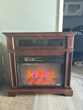 Chimenea eléctrica Twin Star TS‑001 (mueble + inserto) con control remoto