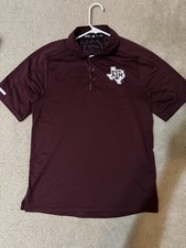 Adidas Men’s Texas A&M Aggies Climachill Polo Size Medium Maroon