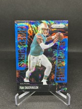 2025 PANINI PRIZM TUA TAGOVAILOA FIREWORKS BLUE CRACKED ICE /99 DOLPHINS