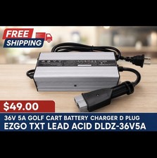 36V 5A Golf Cart Battery Charger D Plug EZGO TXT Lead Acid DLDZ-36V5A