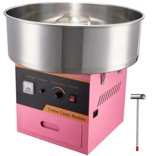 Electric Cotton Candy Machine Floss Maker with Stainless Steel Bowl Sugar Scoop
