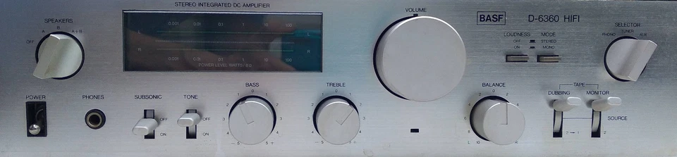 BASF D-6360 HiFi Vollverstärker Stereo Integrated DC Amplifier 2 x 90W - Bild 2 von 4