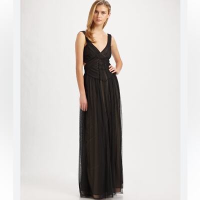 BCBGMaxAzria Mara Bandage Tulle Midi Dress UK