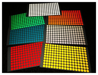 Veloviz reflektierende POLKA DOT (S) Vinyl Lastenrad Motorrad Aufkleber Abziehbilder