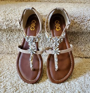guess rhinestone sandals