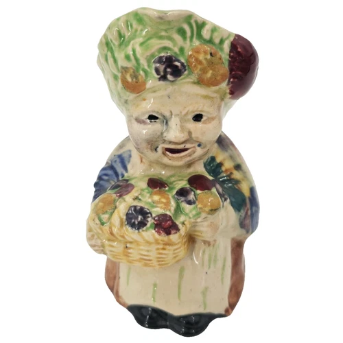 Shorter England Hand Painted Staffordshire "Flower Seller" Toby Mug Pitcher