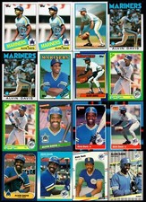Lot of 16 Alvin Davis Seattle Mariners w/Rookies RC Major League Baseball Cards