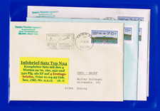 4 seltene Einzelfrankaturen NADELDRUCK 2.2.1 70+160+250+340 INFO-FDC's! Schlo&szlig;