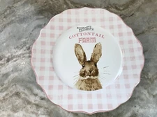 Cottontail Farm Easter Plates 222 Fifth Set Of 4 Dinner Or Salad You Choose New