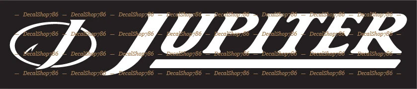 Jupiter Boats - Outdoor Sports - Vinyl Die-Cut Peel N' Stick Decals/Stickers