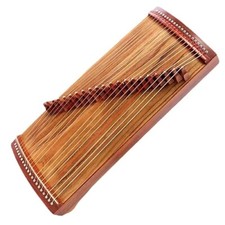 68cm Portable Mini Guzheng 21 Strings Solid Wood Chinese Zither Finger Device