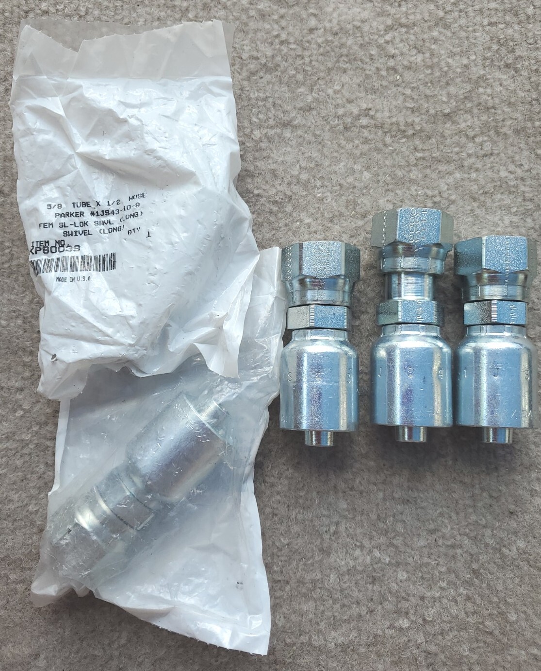 TR12/10/10LCFX | Raccordo Idraulico DIN Parker, Connettore A: Tubo 12, In Acciaio | RS - Foto 5