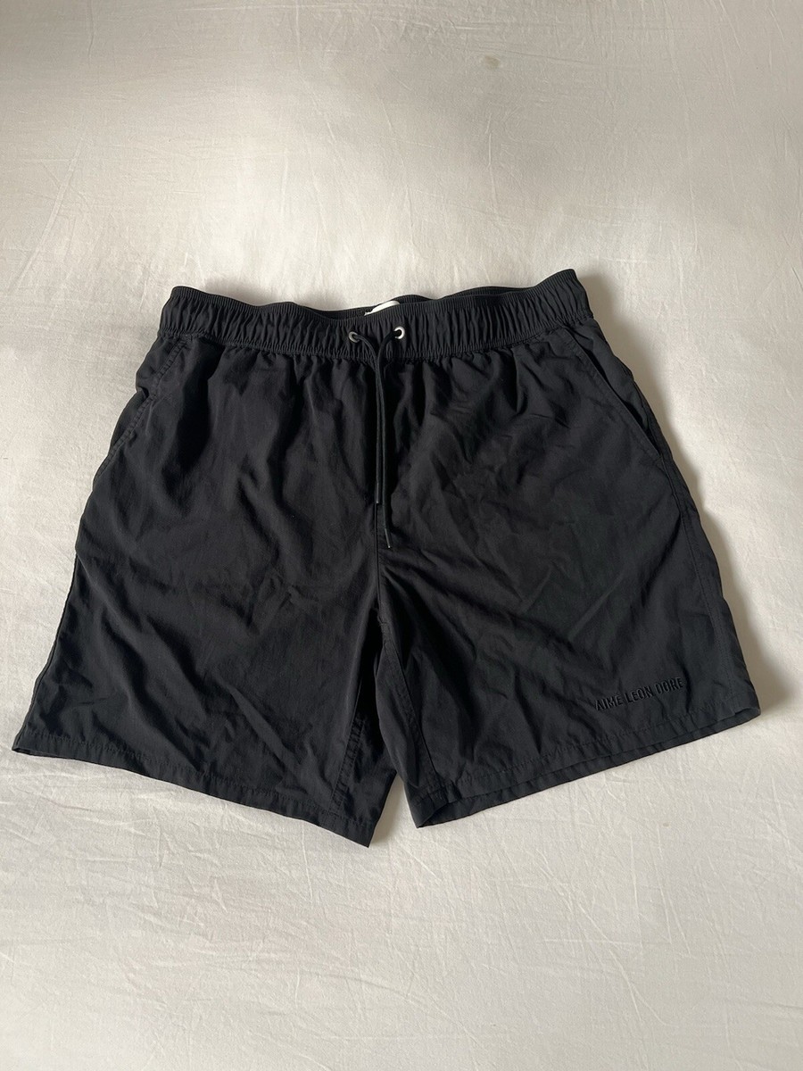 AIME LEON DORE Core Nylon SHORTS Mens szLarge, Black SS22 AIME LEON DORE Core Nylon SHORTS Mens szLarge, Black SS22