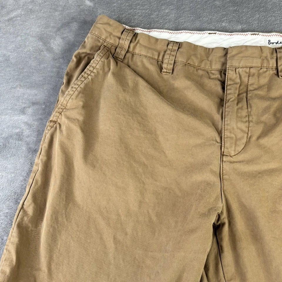 Pantalones Cortos Boden Para Hombre 36 x 9 Algodón Tostado Informales Frente Plano Chino Caqui Etiqueta 38 Foto 3 de 4