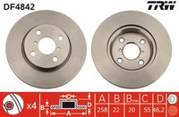 Bremsscheibe Toyota P. Yaris