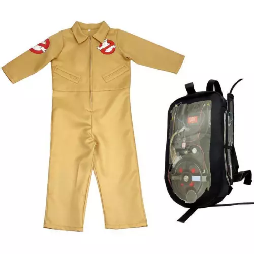Kids Boys Girls Ghostbusters Jumpsuits Costume Party Cosplay Fancy Dress Outfits - Picture 6 of 12