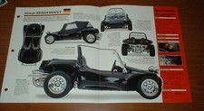 1967 Volkswagen Beach Buggy Original Imp Brochure Info 67 Dune Buggy