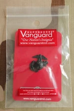 USMC US MARINE CORPS BLACK EAGLE GLOBE & ANCHOR  ENLISTED GARRISON CAP BADGE