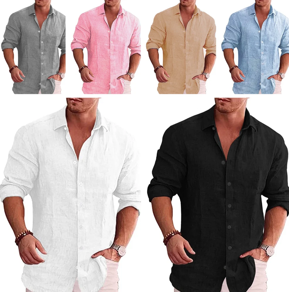 Shirt Men's Long Sleeve Plain Cotton Linen Club Button Down Short BLACK FRIDAY🔖
Opens in a new wind