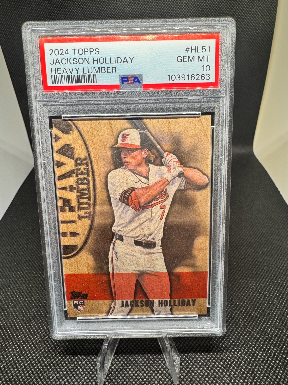 Jackson Holliday 2024 Topps Update Heavy Lumber Case Hit #HL51  PSA 10 RARE