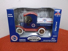VINTAGE "GEARBOX" DIE CAST "1912 FORD STANDARD OIL TANKER" BANK ..IN SEALED BOX