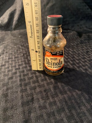 Vintage Bottle Shinola Brown Wax Liquid Shoe Polish Half Full | eBay