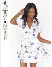 show me your mumu shawna floral mini dress NWT