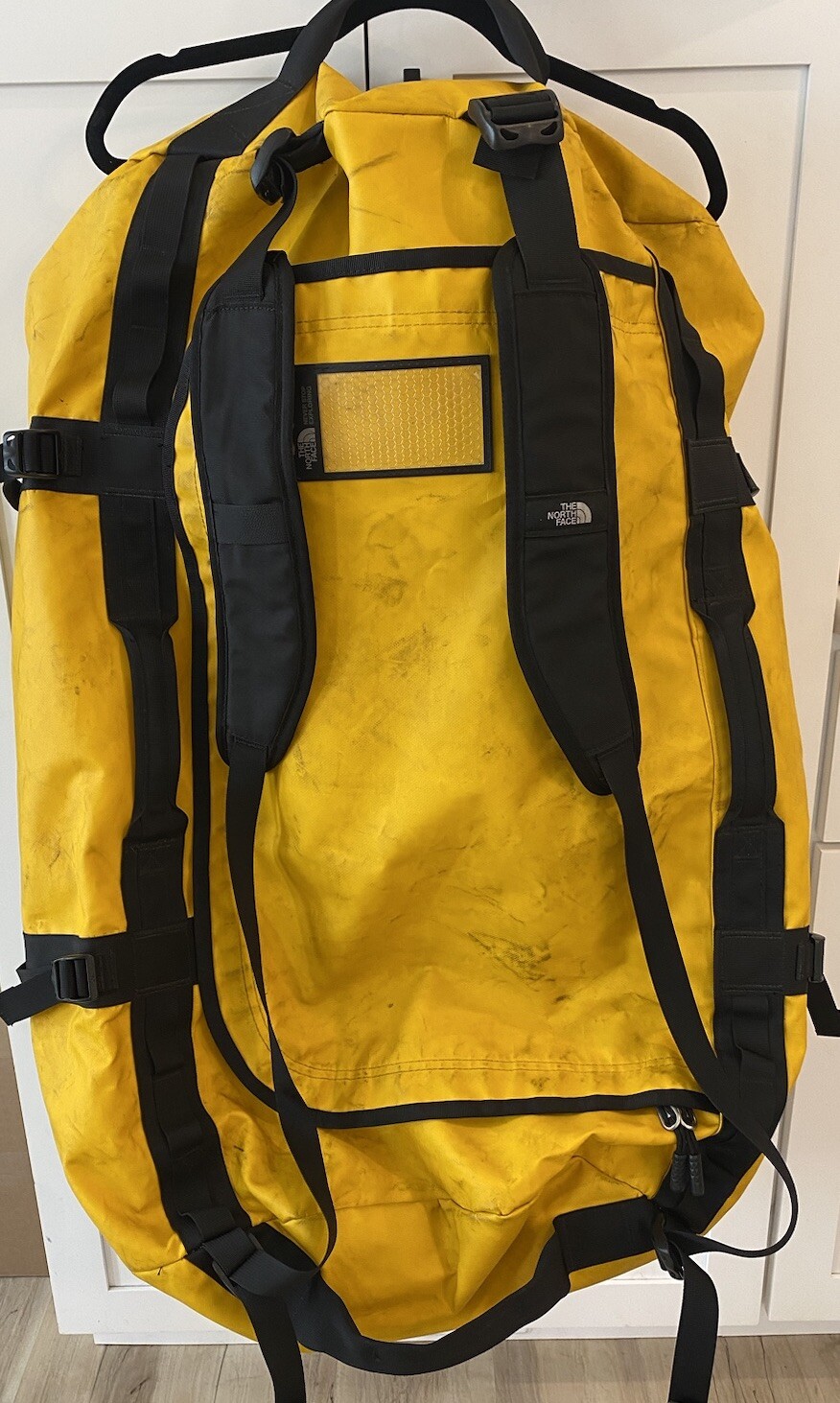 Mochila Bolsa de Lona NORTH FACE Base Camp Amarilla Impermeable XXL 150L