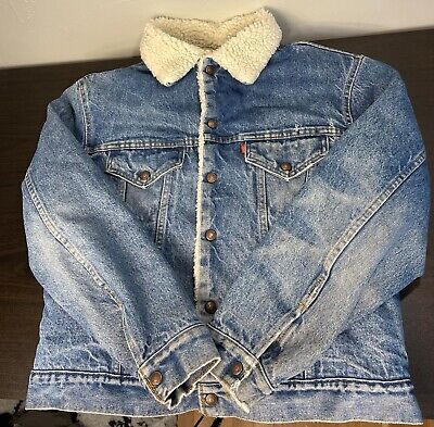 Levi's Vintage 70's USA Made Sherpa Lined Jean Denim Trucker Levi's Vintage 70's USA Made Sherpa Lined Jean Denim Trucker