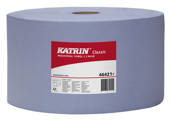 Katrin Putzpapier 22 X 38 Cm 3-Lagig 1000 Blatt - 2 Rollen - 464217-image