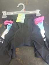 Nine Bull Womens Men Cycling Shorts Black Pink Blue Size M Poly/Spandex Padded