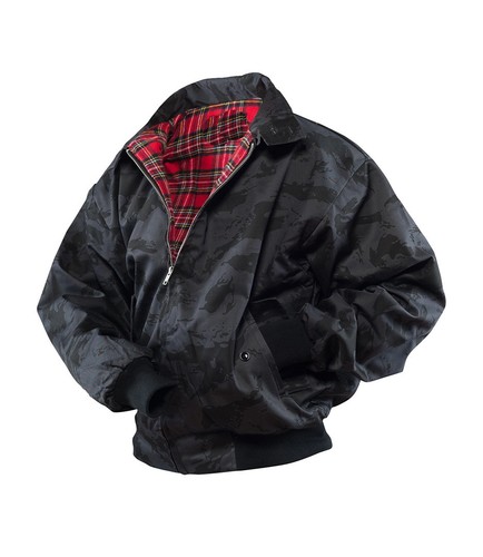 Harrington Chaqueta Estilo Inglés Cazadora Scooter Bomber ruso-noche | eBay