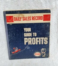 1974 Vintage Your Guide To Profits Esso Daily Sales Record Book Automobile B65
