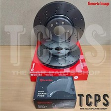 FOR AUDI A3 SPORTBACK 2.0 TDI 2013-2018 FRONT BREMBO DRILLED DISCS 340MM & PADS