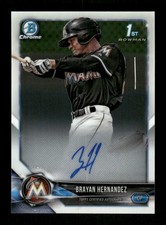 2018 Bowman Chrome #CPA-BHE Brayan Hernandez Prospects Autographs