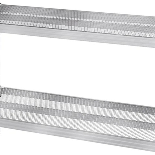 Design Ideas MeshWorks 2 Ebenen Full-Size Metall Aufbewahrung Regal Regal, Silber - Bild 10 von 10