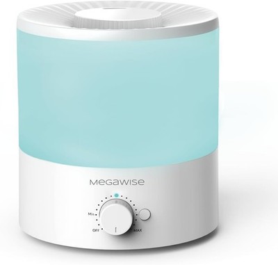 MegaWise Ultrasonic Cool Mist Humidifier SK7620 - 1.5L Capacity, Whisper-Quiet O