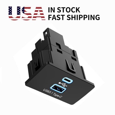 Ford Lincoln SYNC3 Upgrade USB Hub Dual Port Type-C USB-A Wireless CarPlay Fast