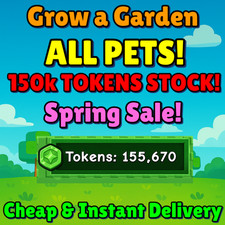    ONLINE Grow a Garden Easter Pets ALL PETS  Tokens  TOKEN  Whale