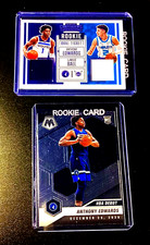Anthony Edwards Rookie Game Used Jersey Dual Lamelo Ball + Mosaic RC 2020 Panini